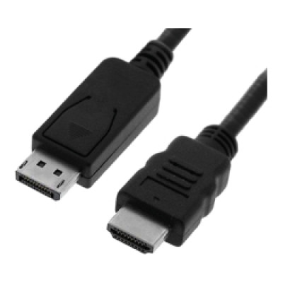 Kabel DisplayPort v1.1, DP - HDMI (HDTV), M/M, 2.0m, crni
